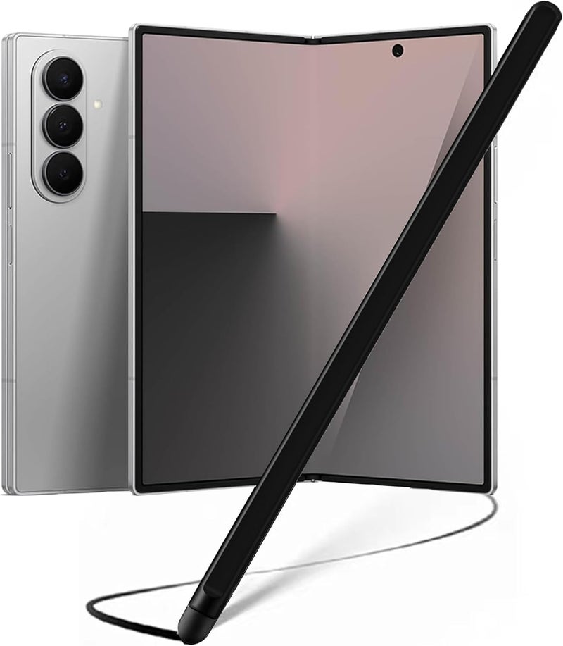 NINKI Stylus for Samsung Galaxy Z Fold 7 Pen (Supporting Both Internal External Screen), Slim Alloy Fold7 Stylus SPen Replacement for Galaxy Z Fold 7 6 5 Phone Touch Screen Slim S Pen Fold Edition - Black - Image 1
