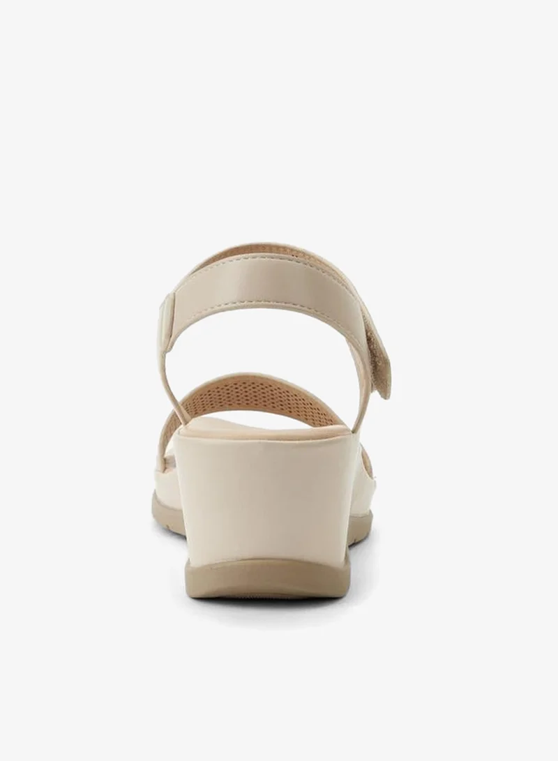 Le Confort BEIGE Women Wedge Heels Sandals for Women | Best Price UAE