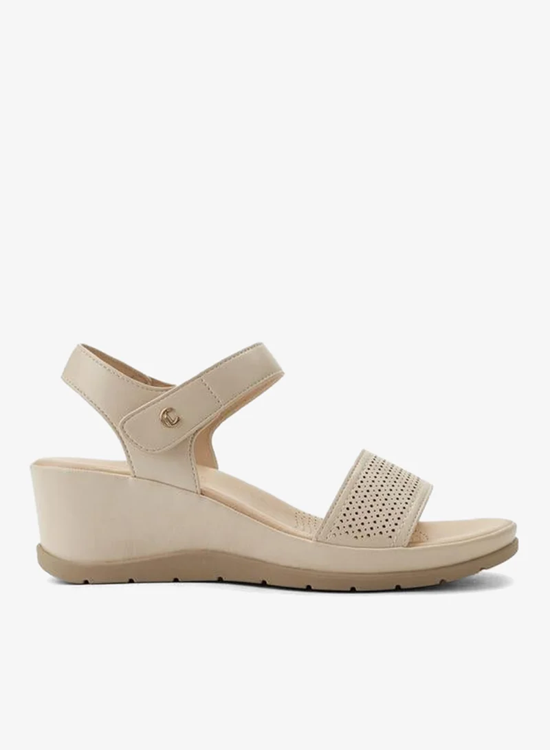 Le Confort BEIGE Women Wedge Heels Sandals for Women | Best Price UAE
