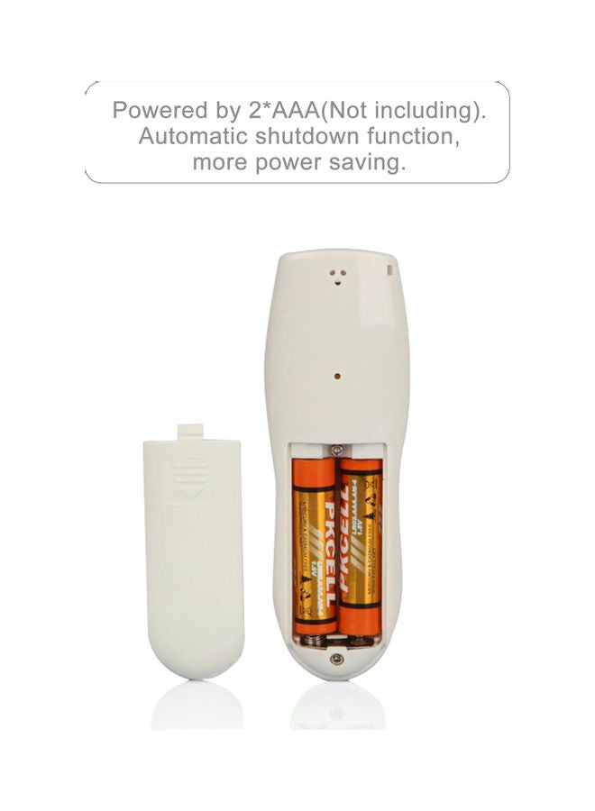 NIBEMINENT Breathalyzer Portable Digital Breath Alcohol Tester White 15.00x2.20x7.70cm - Image 3