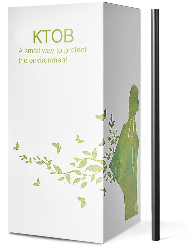 KTOB 200 Count 100 Compostable PlantBased PLA StrawsKTOB Biodegradable Black Cocktail Drinking Plasticless StrawsEco Friendly Plastic Bar Straws 