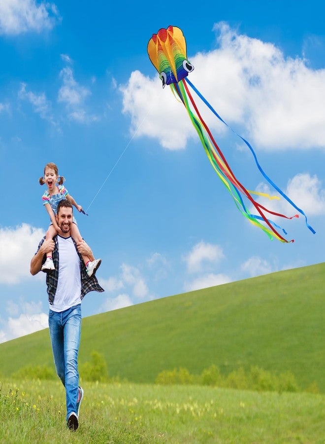 Xida Kite Xida Octopus Kites for Kids and Adults, Easy to Fly Kites for Kids Ages 4-8, 8-12, Large Beach Kite for Outdoor Game and Activities - Image 3