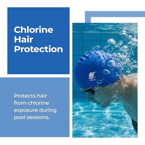 Lifelong Swimming Cap for Men & Women- Swim Hair Caps for Short Hair - Waterproof Head Cover Cap - Silicone Hair Cover Cap for Adults - Swimming Pool Cap - Easy Fit - Swimming Accessories - Image 5