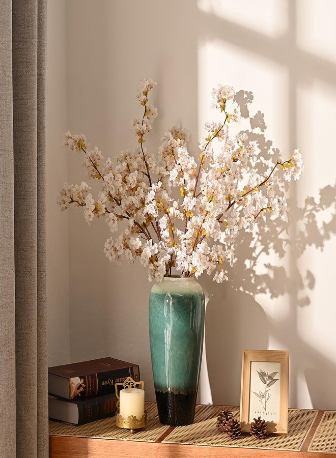 Sunm Boutique Silk Cherry Blossom Branches, Artificial Cherry Blossom Tree Stems Faux Cherry Flowers Vase Arrangements for Wedding Home Decor, Set of 3 - Image 3