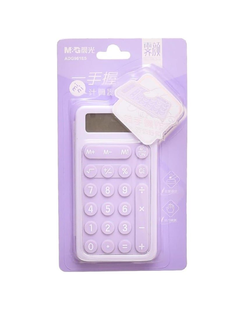 M&G Chenguang Portable Electronic Calculator 8/10 Digits Cute Design - Assorted color - No:ADG981E5 - Image 1