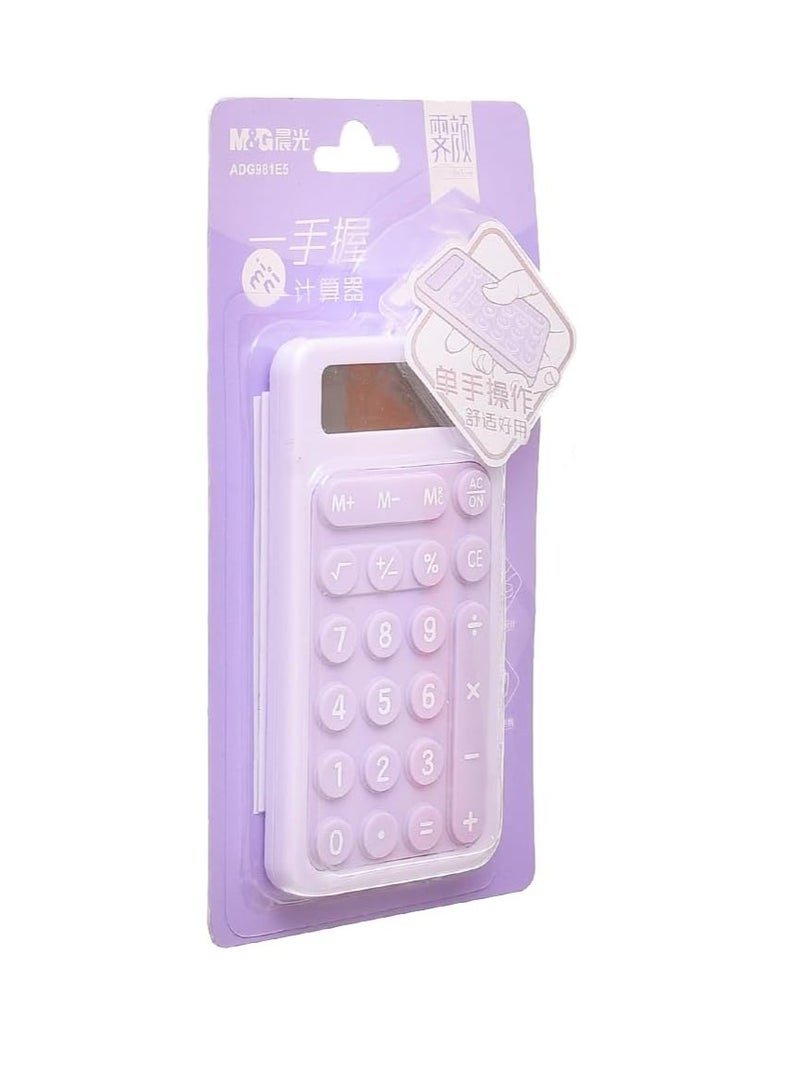 M&G Chenguang Portable Electronic Calculator 8/10 Digits Cute Design - Assorted color - No:ADG981E5 - Image 3