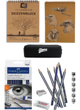 Glance Alex Schoeller Kraft A5 Top Spiral 50 Yp Faber Castell Goldfaber Graduated Pen Set 8 Pieces 