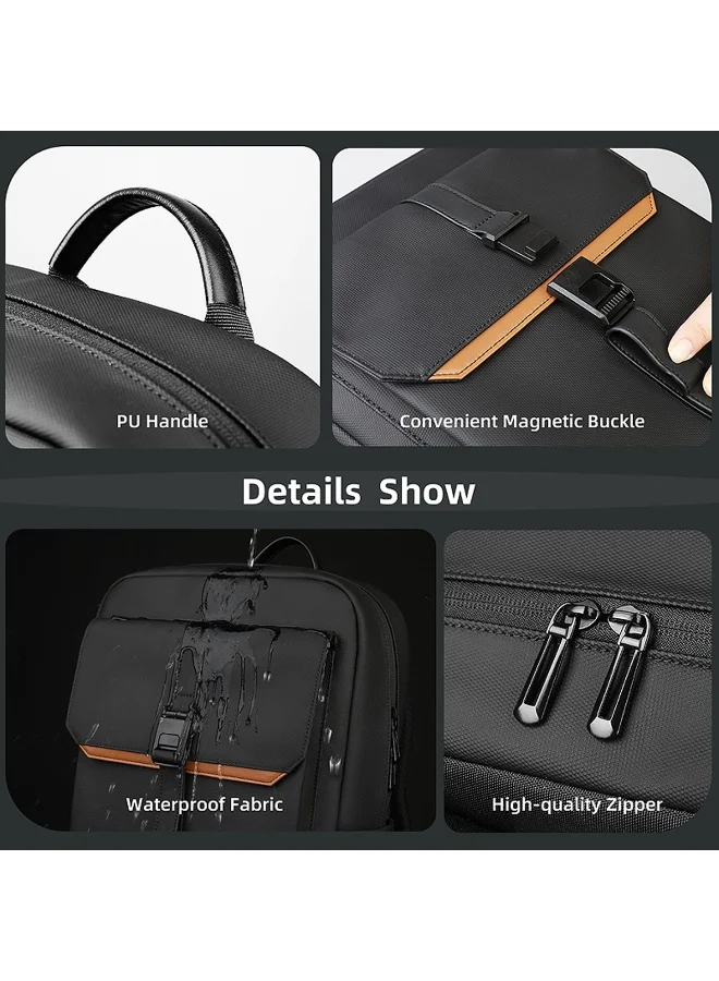 Mobcos Mobcos Back Pack Black 8201 Mobcos Back Pack Black 8201 Urban Waterproof Laptop Backpack with USB Charging Port – Anti-Theft Oxford Leather Fabric Travel & Business Backpack for Men & Women, Stylish Everyday Work Bag  | Best Price UAE