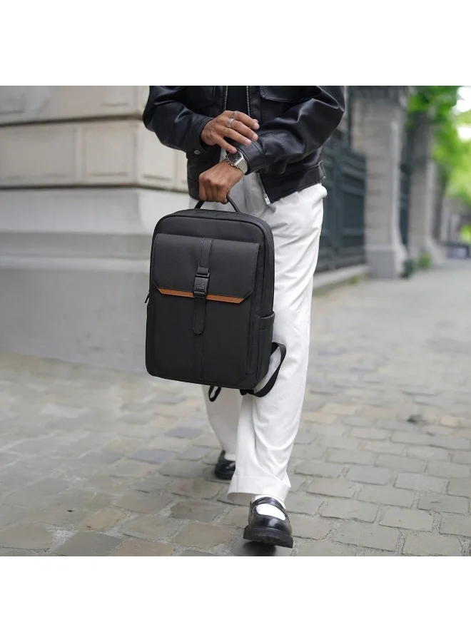 Mobcos Mobcos Back Pack Black 8201 Mobcos Back Pack Black 8201 Urban Waterproof Laptop Backpack with USB Charging Port – Anti-Theft Oxford Leather Fabric Travel & Business Backpack for Men & Women, Stylish Everyday Work Bag  | Best Price UAE