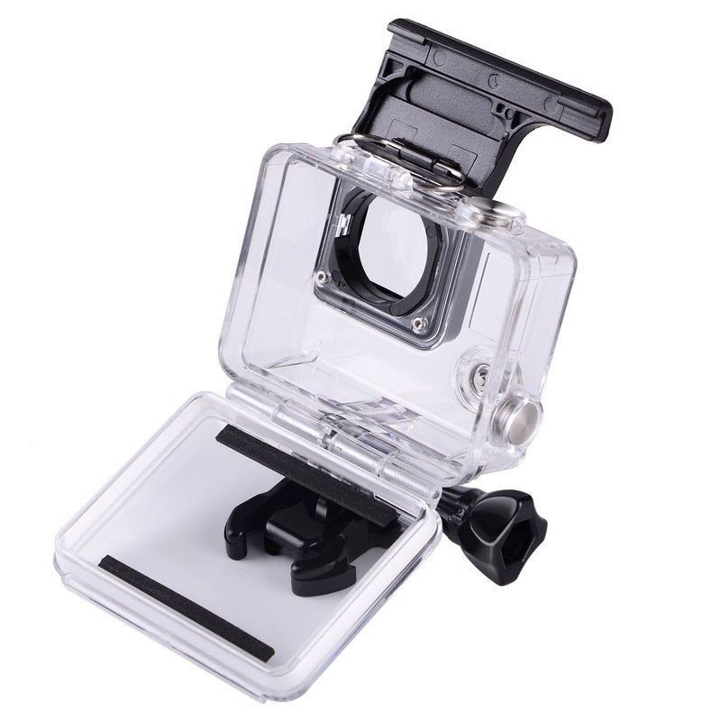Suptig Replacement Waterproof Case Protective Housing for GoPro Hero 4, Hero 3+, Hero 3 Accessories Action Camera for Underwater Use - Water Resistant up to 147ft (45m) - Image 2