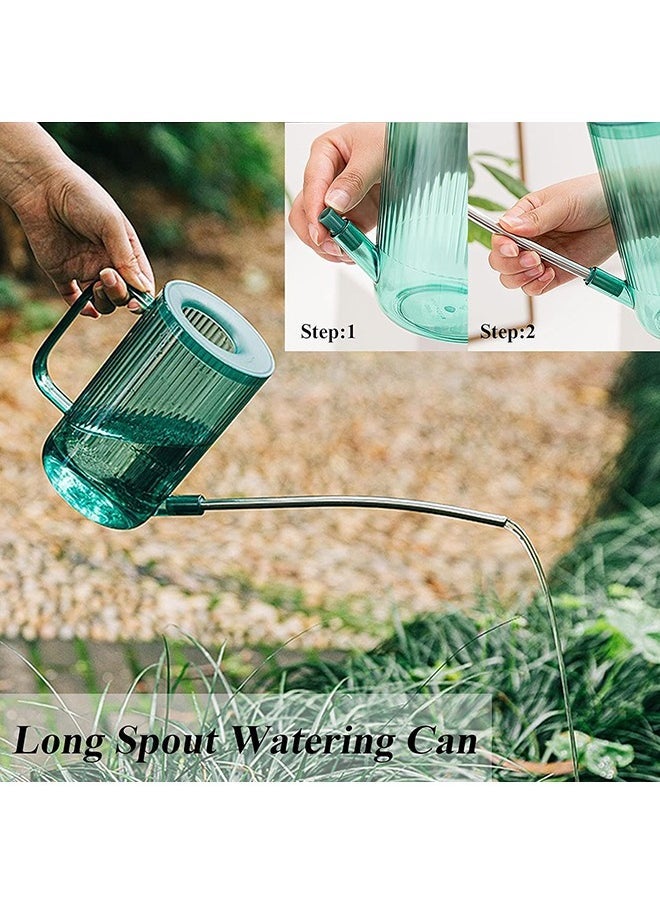 Arabest Watering Can for Indoor/Outdoor Plants 1L/34oz With Stainless Steel Long Spout, Bonus 500ml/17oz Spray Bottle for Watering Plants, Flowers, Succulents and Bonsai (Grey) - Image 3