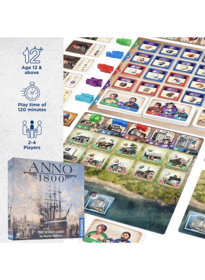 Thames & Kosmos Anno 1800 - A Kosmos Game from Thames & Kosmos | A Civilization Game Based on The Video Game | Designed by Martin Wallace| for 2-4 Players, Ages 12 and up - Image 1