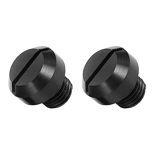zipelo Motorcycle Mirror Screw, 2 Pcs Mirror Hole Plugs for Motor Rearview Mirrors, Blanking Motorcycle Decorative Accessories, Aluminum Alloy Screws Plug (Right+Left/Black) - Image 4