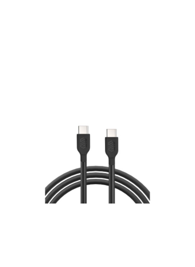 Smart Gate SGCA-PCCF100B PVC Cable - PD 60W - USB-C To USB-C Fast Shielded - 1m - Image 1