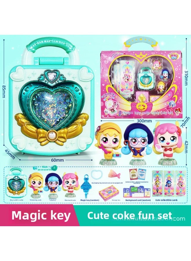 Wonderful Moe Mermaid Moe Moe's Shell Bathroom Series Magic Key All-suit Princess Children's Girl Toys-color:[Princess Twilight Magic Wand Outfit] Sound And Glow (Magic Wand + Crown + Earrings)  - Image 4