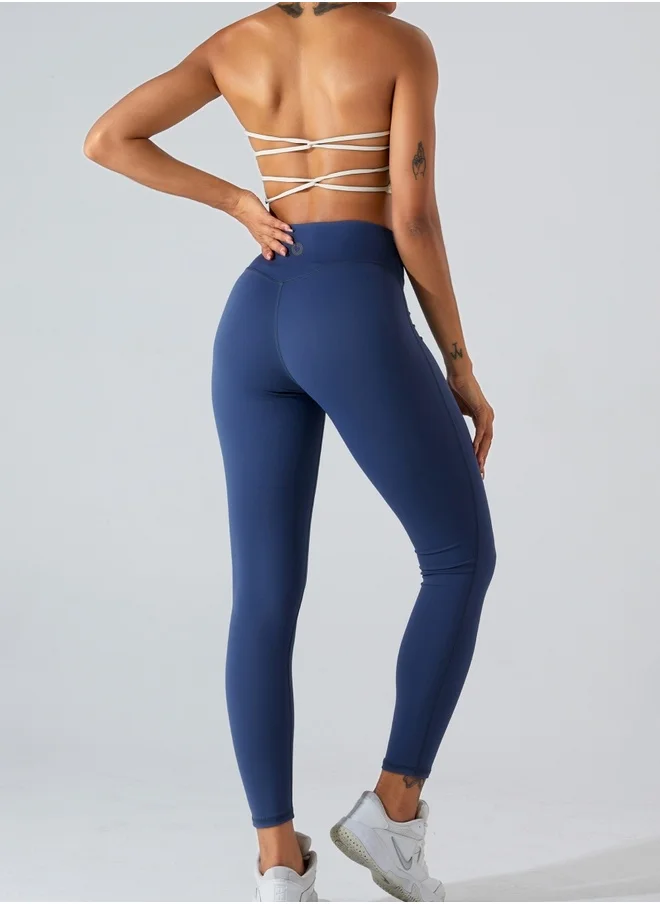 كون.يوغا Womens High Waist Contour Seamless Workout Sport Leggings Yoga Pants Tummy Control Running Pants