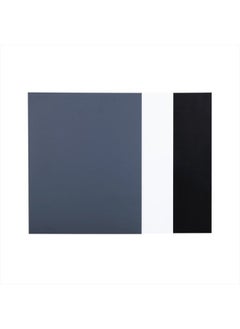 JJC 10" x 8" PVC White Balance Card Set for Achieving Perfect Color Balance in Your Photos - Including an 18% Neutral Grey Card, a White Card and a Black Card  - Image 1