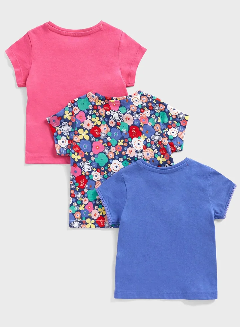 mothercare Kids 3 Pack Assorted T-Shirt