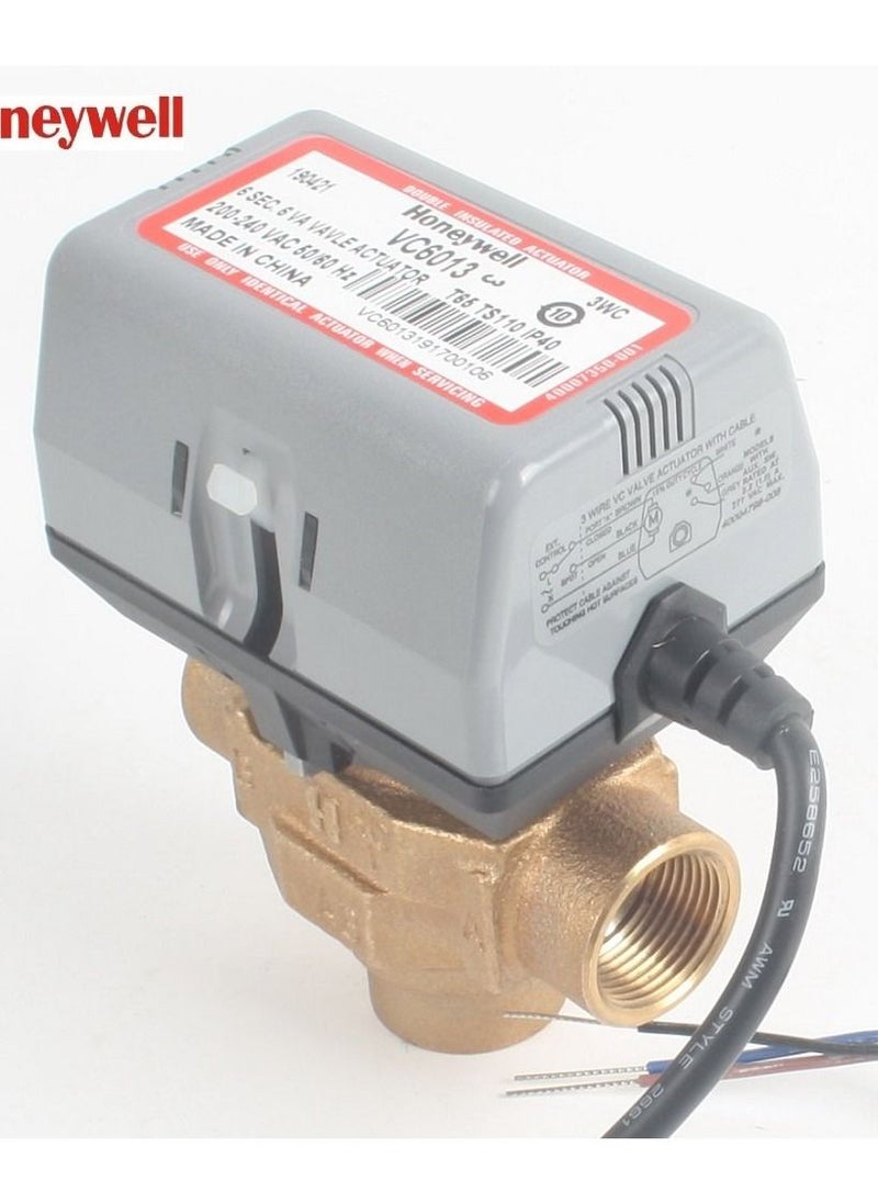 Honeywell 3 Way Electric Valve Actuator, VC6013MJ6000T, 24VAC, 1/2 Inch  - Image 3