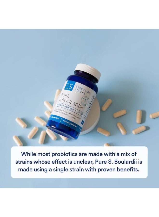 Essential Stacks Saccharomyces Boulardii Probiotics (Non-Gmo & Gluten Free) - 5 Billion Cfus For Gut Health - Image 4