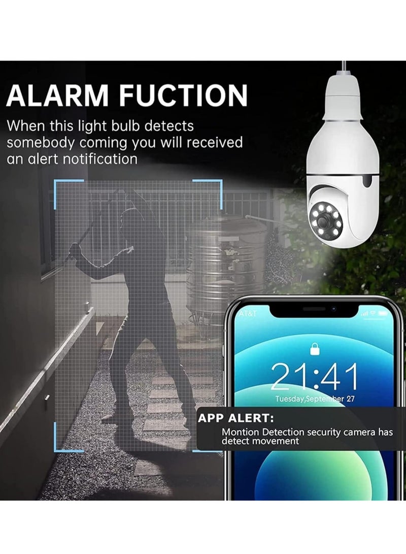 ELTRAZONE (7-Pack) WiFi Light Bulb Cameras – 360° Wireless Outdoor Security Cameras with 1080P Color Night Vision & Motion Detection - Image 5