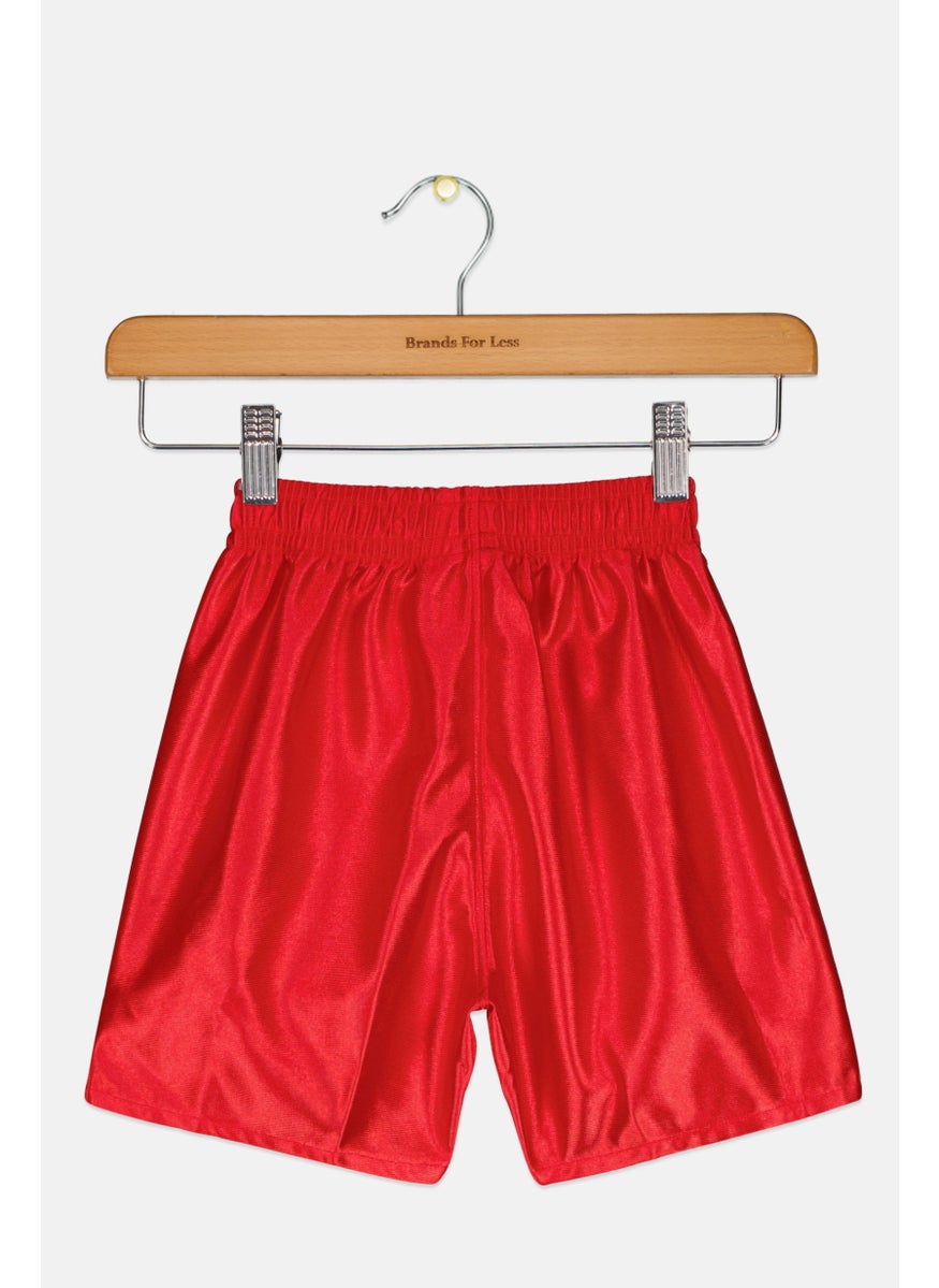 PUMA Kids Boy Sportswear Fit Training Shorts, Red  - Image 2