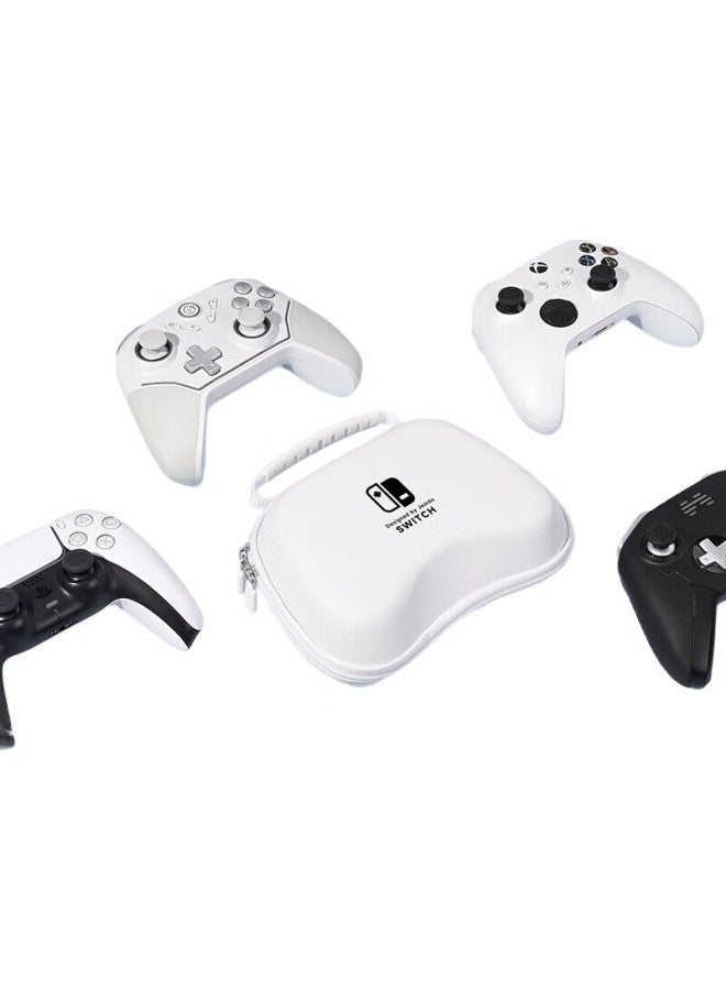 Jemdo Ps5 Controller Storage Case, Compatible With Ps4/Xbox/Switch Pro, Universal Hard Shell Protective Cover, Shockproof, White - Image 1