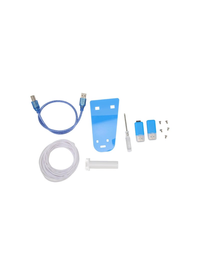 Small DIY 3D Printer Kit, Silent Motherboard Mini 3D Printer 100‑240V High Accuracy for Kids (US Plug 100‑240V)