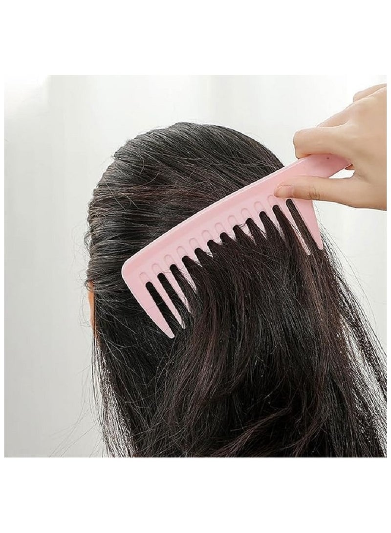 Generic Wide Tooth Detangling Comb - Large Wet Hair Detangler Brush for Women and Girls - 1 Piece Different Color  - Image 5