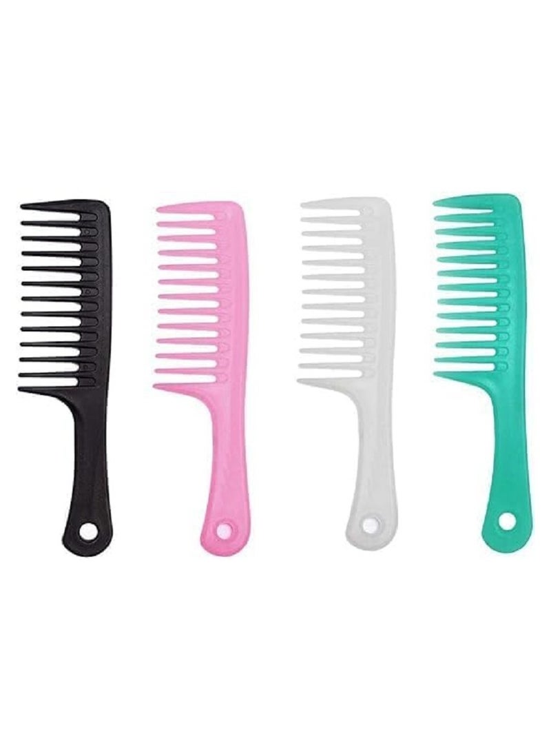 Generic Wide Tooth Detangling Comb - Large Wet Hair Detangler Brush for Women and Girls - 1 Piece Different Color  - Image 1