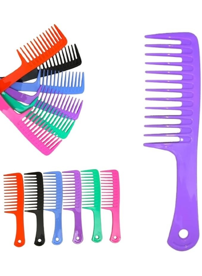 Generic Wide Tooth Detangling Comb - Large Wet Hair Detangler Brush for Women and Girls - 1 Piece Different Color  - Image 2
