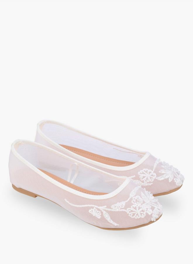 Flora Bella By Shoexpress أحذية باليرينا للبنات بتصميم سهل الارتداء - Image 1