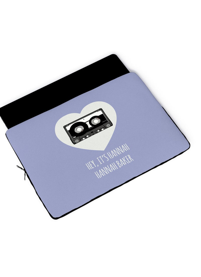 LOUD UNIVERSE Laptop Sleeve 13 inch 13 Reasons Why Quote Netflix TV Series Hannah Baker Tablet Sleeve - Image 4