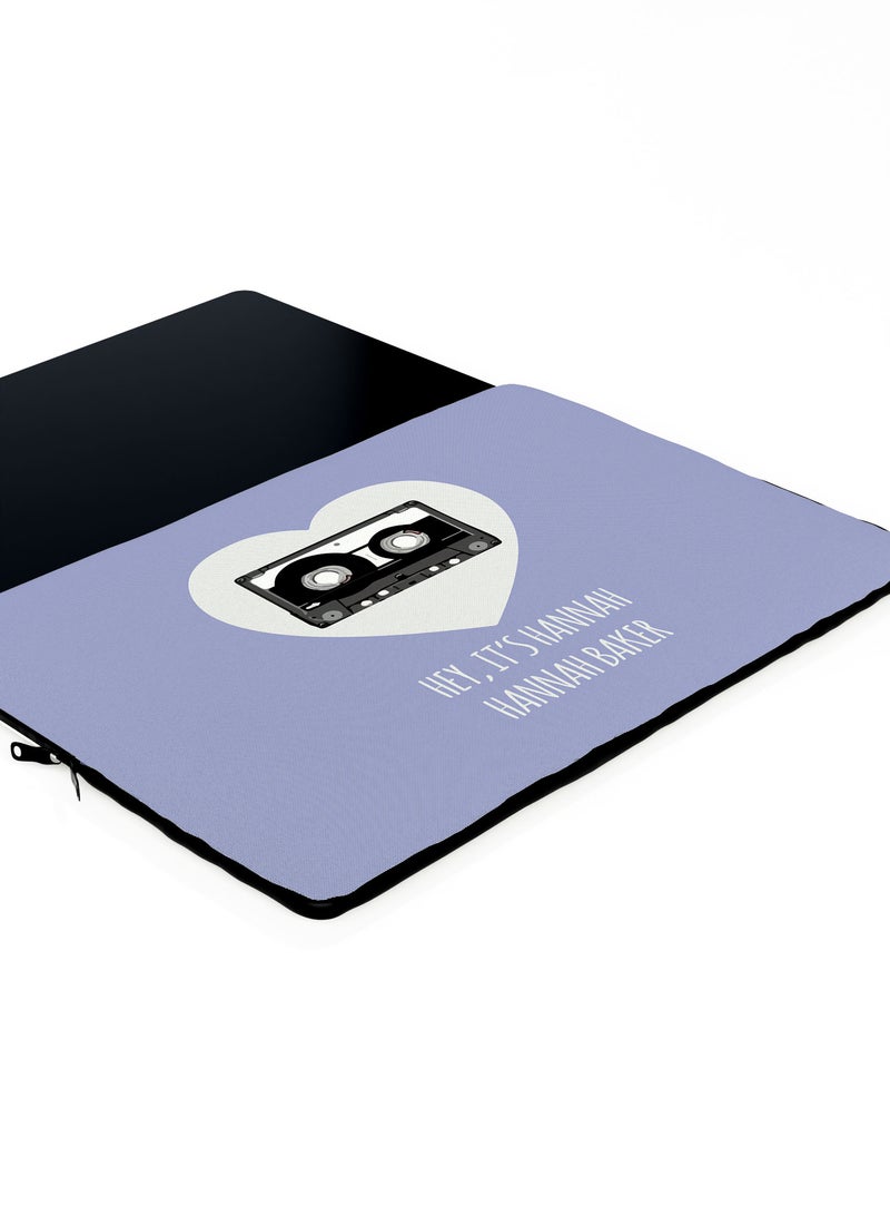 LOUD UNIVERSE Laptop Sleeve 13 inch 13 Reasons Why Quote Netflix TV Series Hannah Baker Tablet Sleeve - Image 3