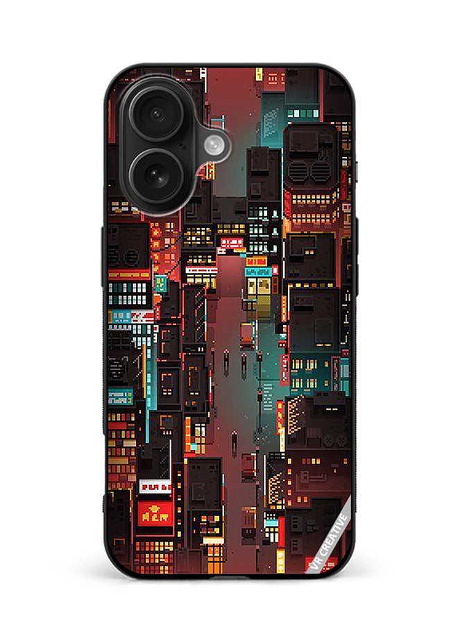 VR CREATIVE Protective Case Cover For Apple iPhone 16 Street Of Tokyo Design Multicolour
