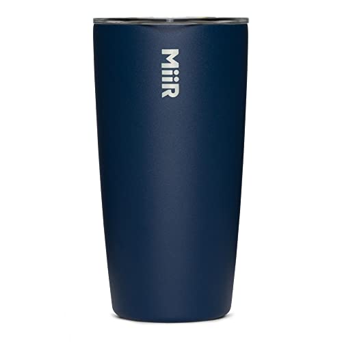 MiiR Tumbler, 16oz Insulated Stainless Steel with Press Fit Slide Lid – Splash Proof Design, Holds Hot & Cold Beverages, Stylish & Functional Cup Holder Compatible - Image 1