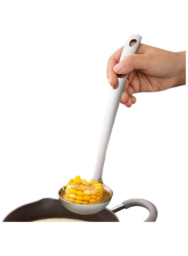 NewAir 316L Stainless Steel Soup Ladle And Strainer Set Of 2, Long-Handled Soup Spoons For Home Use, Large Soup Ladle With Anti-Scalding Design - Image 2