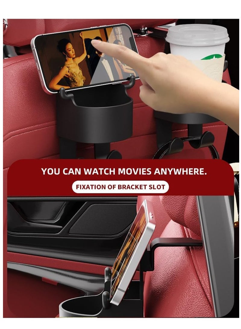 RATSAW Multifunctional Hook for Car Seat Back Cup Holder Car Phone Holder with Hook Car Back Hanging Mount Cup Storage  - Image 3