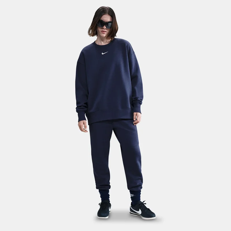 Nike Blue Women's Sportswear Phoenix Fleece Sweatshirt for Women | Best Price UAE