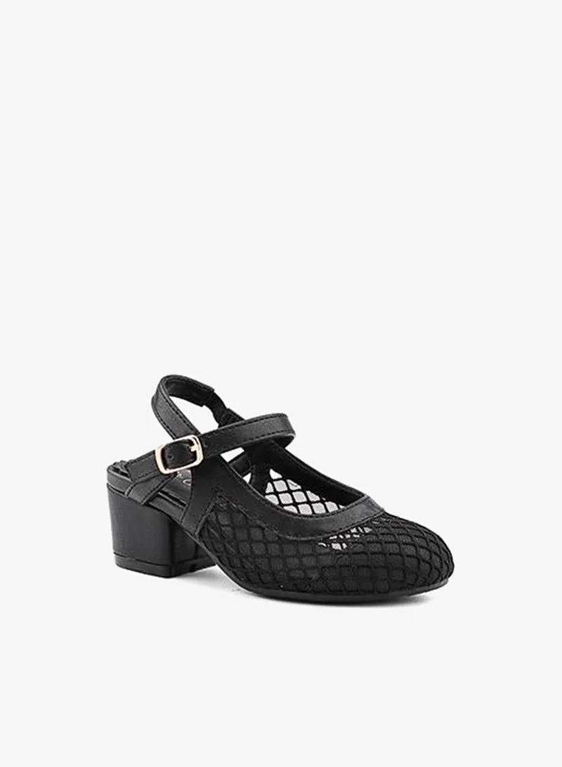 كابلي كعب عالٍ نسائي بحزام خلفي