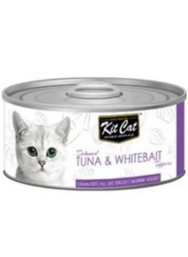 Kit Cat Deboned Tuna And Whitebait Toppers Multicolor 80g