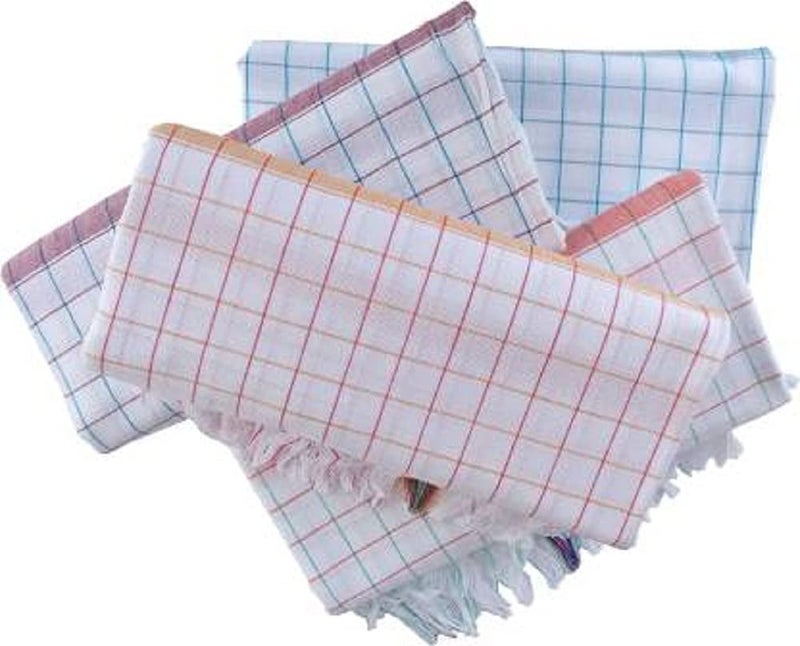 AYUS Handloom Cotton Checks Pattern Bath Towels (Pack of 4, Extra Large Size, 3 x 6 feet) - Image 2