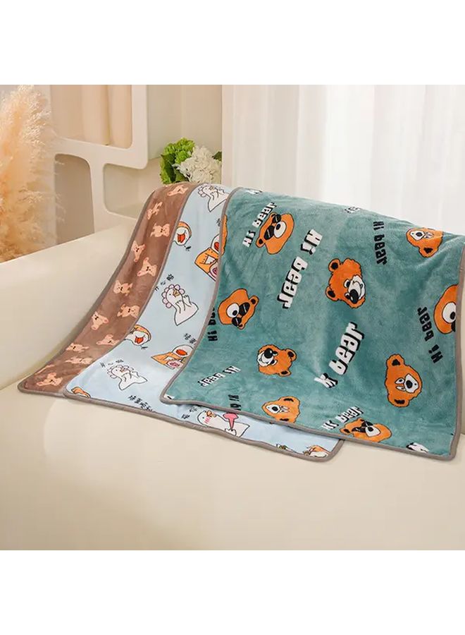 Pink Starry Night Plush Pet Blanket Warm Bed Mat For Small Medium Dogs Cats 15 75x23 62 Inch - Image 5
