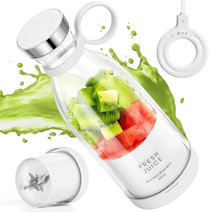 PORTABLE BLENDERFASHION PORTABLE BLENDER FOR SHAKES AND SMOOTHIES 118 OZMAGNETIC USB FAST CHARGING MINI MIXER BOTTLETAKE IT FOR TRAVELING OUTDOOR GYM OFFICE CARS GIFT WH