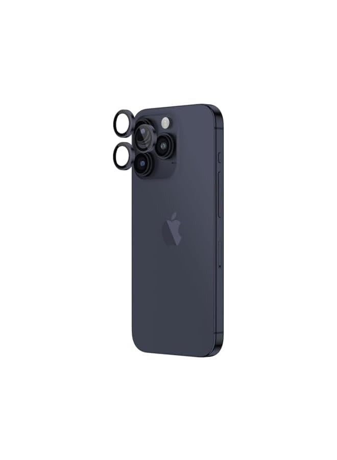 PROMASS iPhone 15 Pro and iPhone 15 Pro MAX Camera Lens Protector Supreme Tempered Glass Crystal AR Lens Defender (Blue) - Image 2
