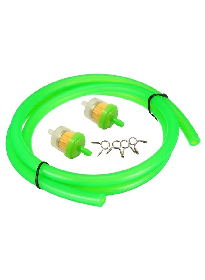 Motorcycle Bike 6mm Fuel Filter Kit Petrol Gasoline Hose Pipe with Clips Yellow Dirt Oil Line - Image 5