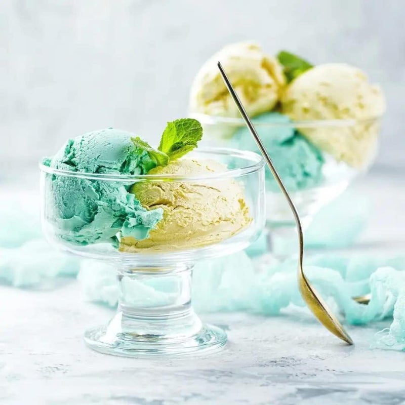 RAHAS Glass Ice Cream Bowl Set of 6 Small Clear Mini Footed Dessert Cups for Fruit Pudding Trifle Parfait Sundae Nuts Cocktail Drinks Party 200 ml - Image 5