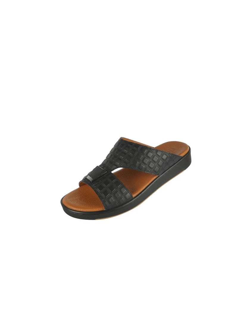 بارجيل أونو Barjeel Uno Boys Elegant Arabic Sandals TAM 107B Black