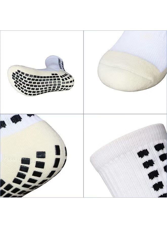 واي جيه 3 أزواج جوارب كرة القدم مضادة للانزلاق للرجال جوارب جل غير قابلة للانزلاق لكرة القدم وكرة السلة واليوغا - Image 4