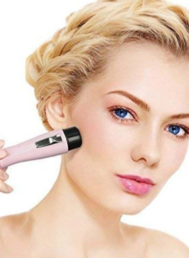 NIBEMINENT Electric Hair Remover Epilator Pen Pink/Silver 4.45 x 1.18inch - Image 2